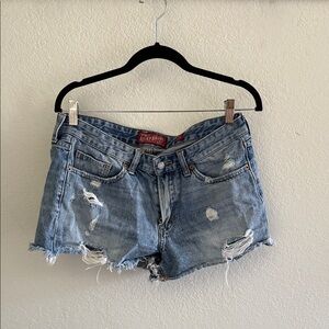 Lucky Brand Ripped Denim Shorts